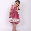 girls Dollcake remake plum ruffle twirly dress