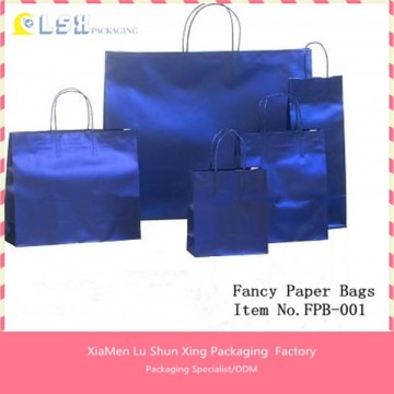 flat handle famous brand paper bag