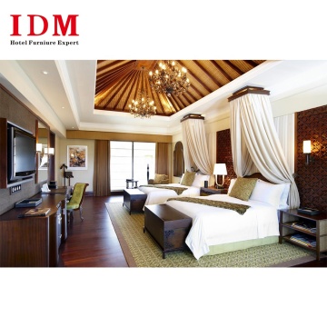 Bali Style Wooden Resort Bedroom Set