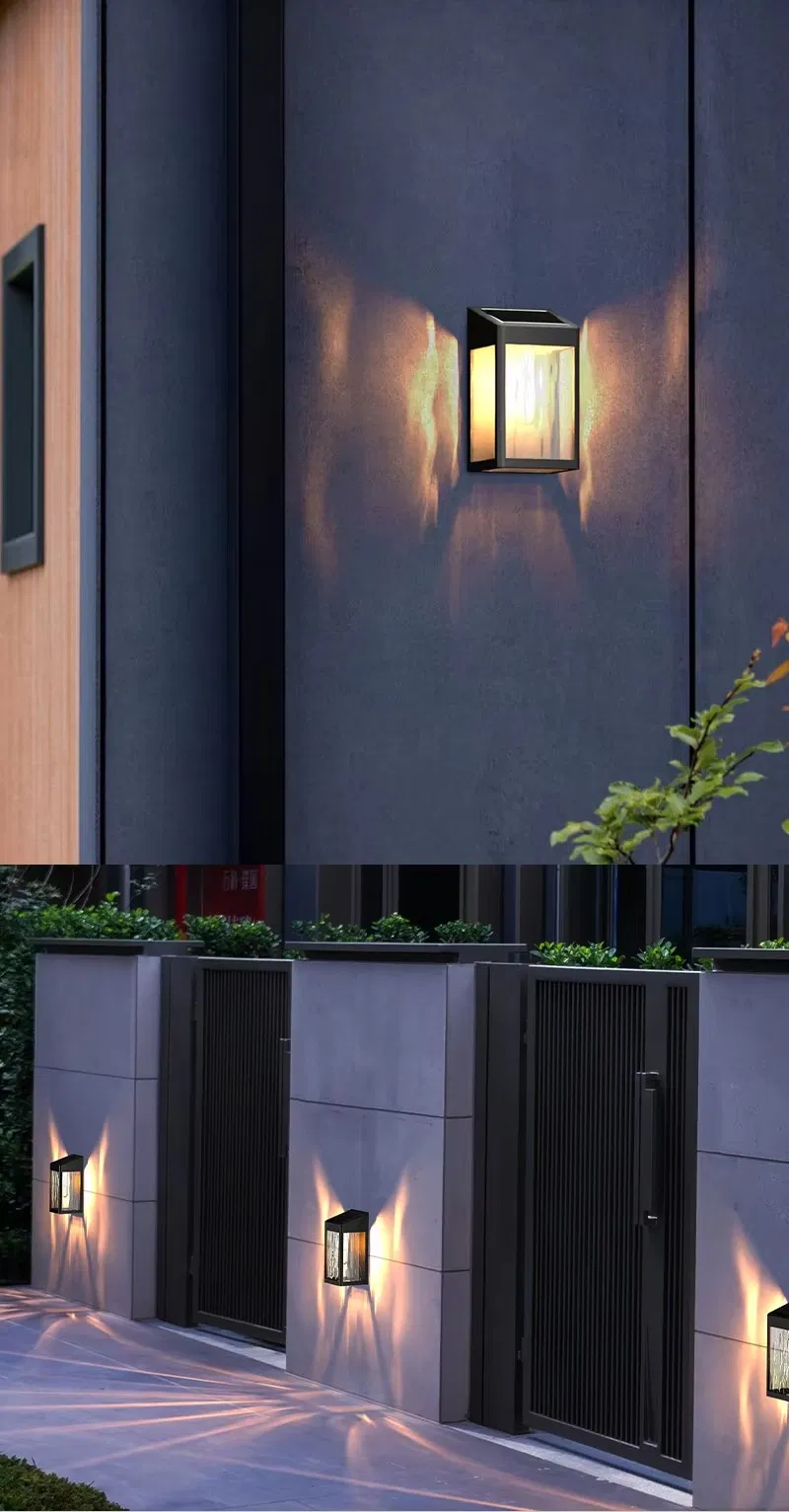 Light-Sensitive Outdoor Wall Lamp with No Drilling Required