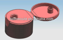 plastic flip top cap mould/bottle cap mould/shampoon cap