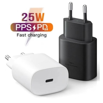 Quick EU UK 25W Type C Super Fast Charging USB C Wall Charger for Samsung S23/S22/S21/S20