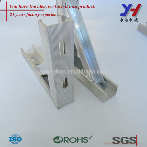 Anodized aluminum bend angle bracket customized,Aluminum right angle profile