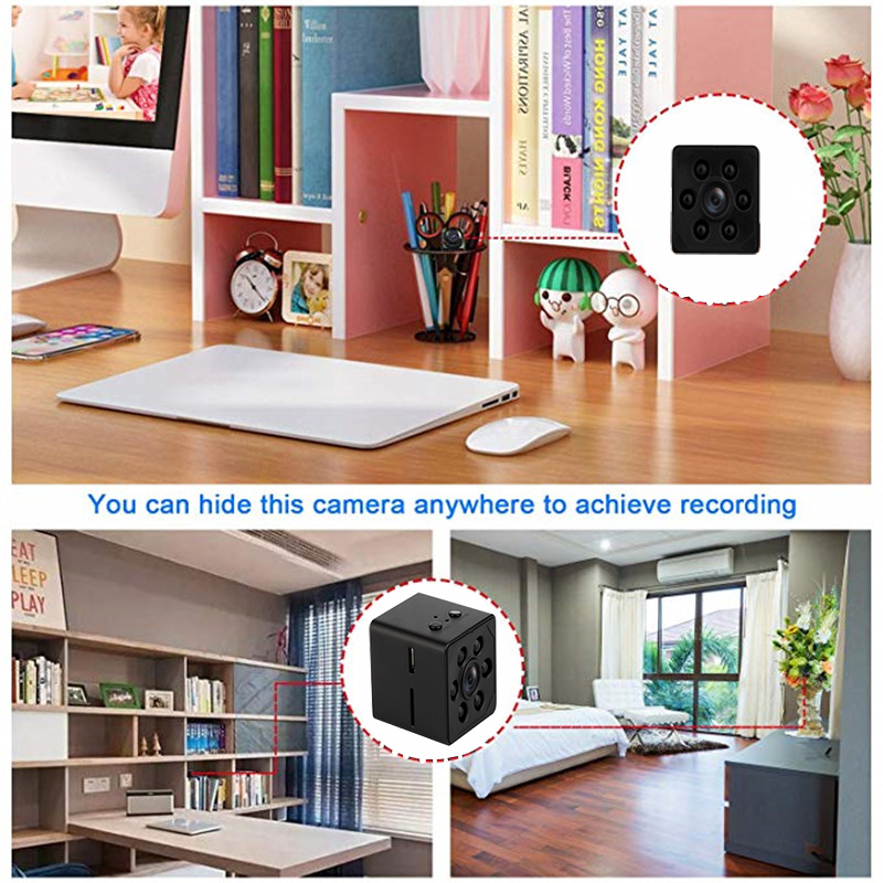 mini wireless wifi surveillance hidden spy camera motion detection portable 1000 mah battery powered video home security camera