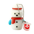 Linda unidad flash USB de Navidad con muñeco de nieve