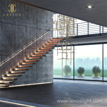 Science and Technology Custom glass chandelier 2022 The latest lobby chandelier Industrial design