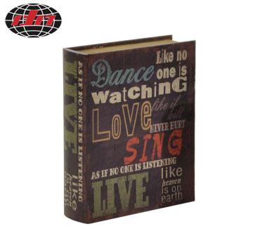 Antique English Letter Wooden Book Box