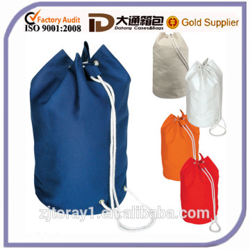 Shoulder Rucksack Cotton Canvas Drawstring Sport Bag