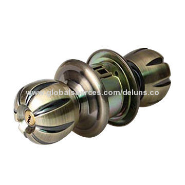 Tubular-type Knob Lock, 60 to 70mm Back-sets, Brass CylinderNew