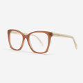 Bevelling modifid Cat-eye Acetate Female Optical Frames