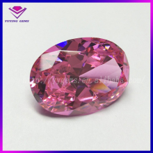 Artificial Cubic Zirconia Diamond Oval Pink CZ Gemstone