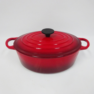 Oval Cast Iron Casserole Dish/Casserole/Stock Pots