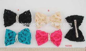 Professional manufacturer high grade flower bowknot hair clip