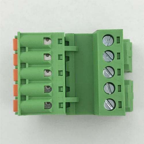 push in botton pluggable Din rail terminal block