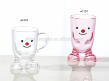 acrylic cartoon smile cup