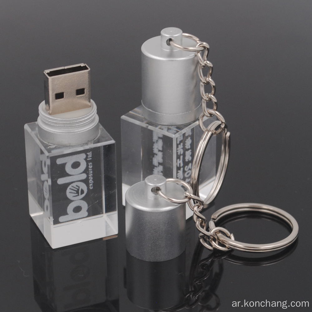 زجاجة محرك فلاش USB الزجاج حسب الطلب