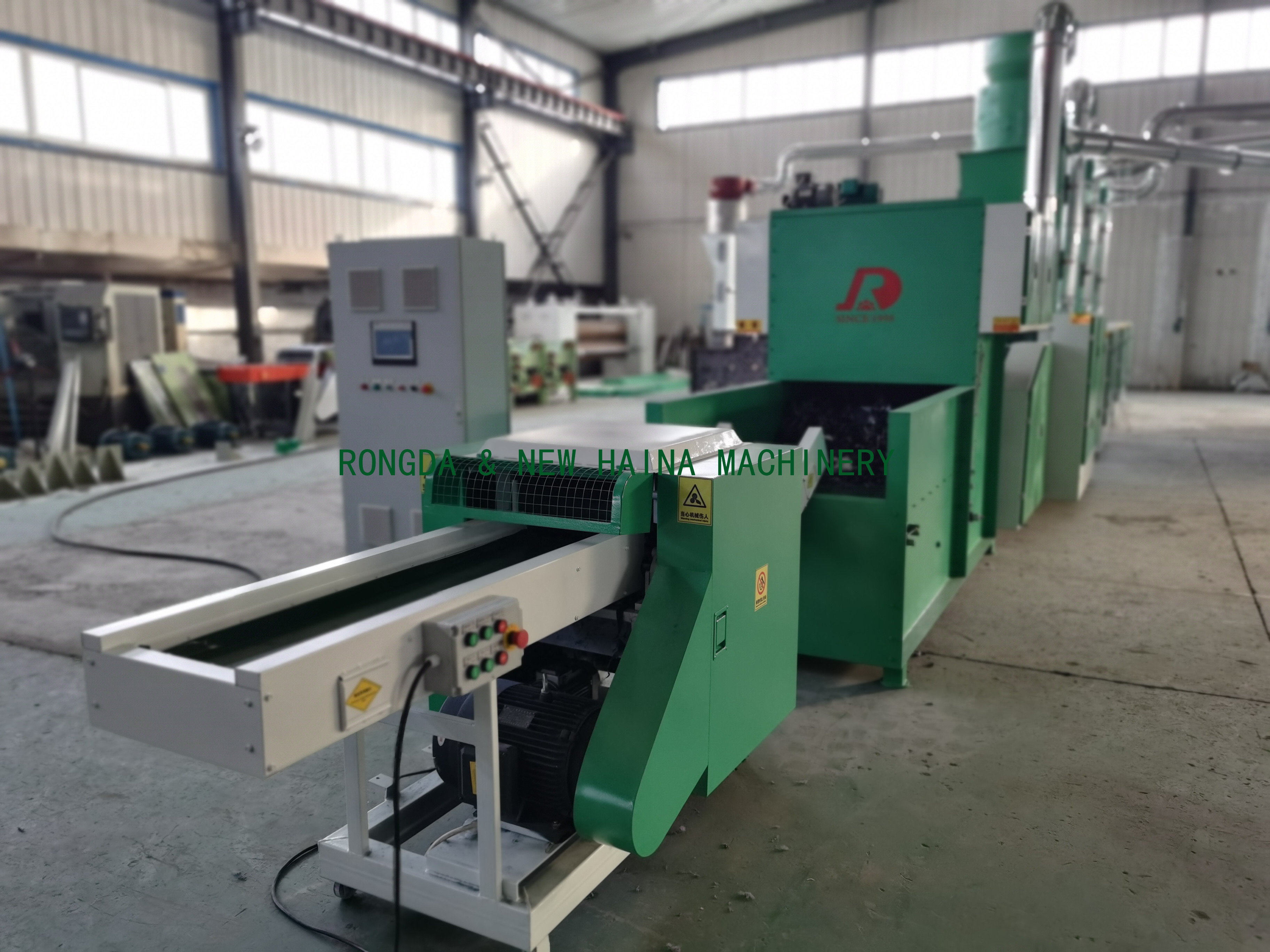 High Capacity Textile Yarn Cloth Waste Recycling Machine For OE Spinning