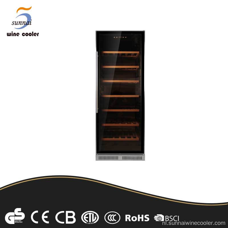 Black Panel Compressor Big Wine koelkast