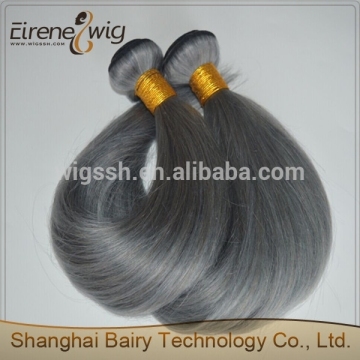 2015 new color Brazilian 100% human grey hair extens