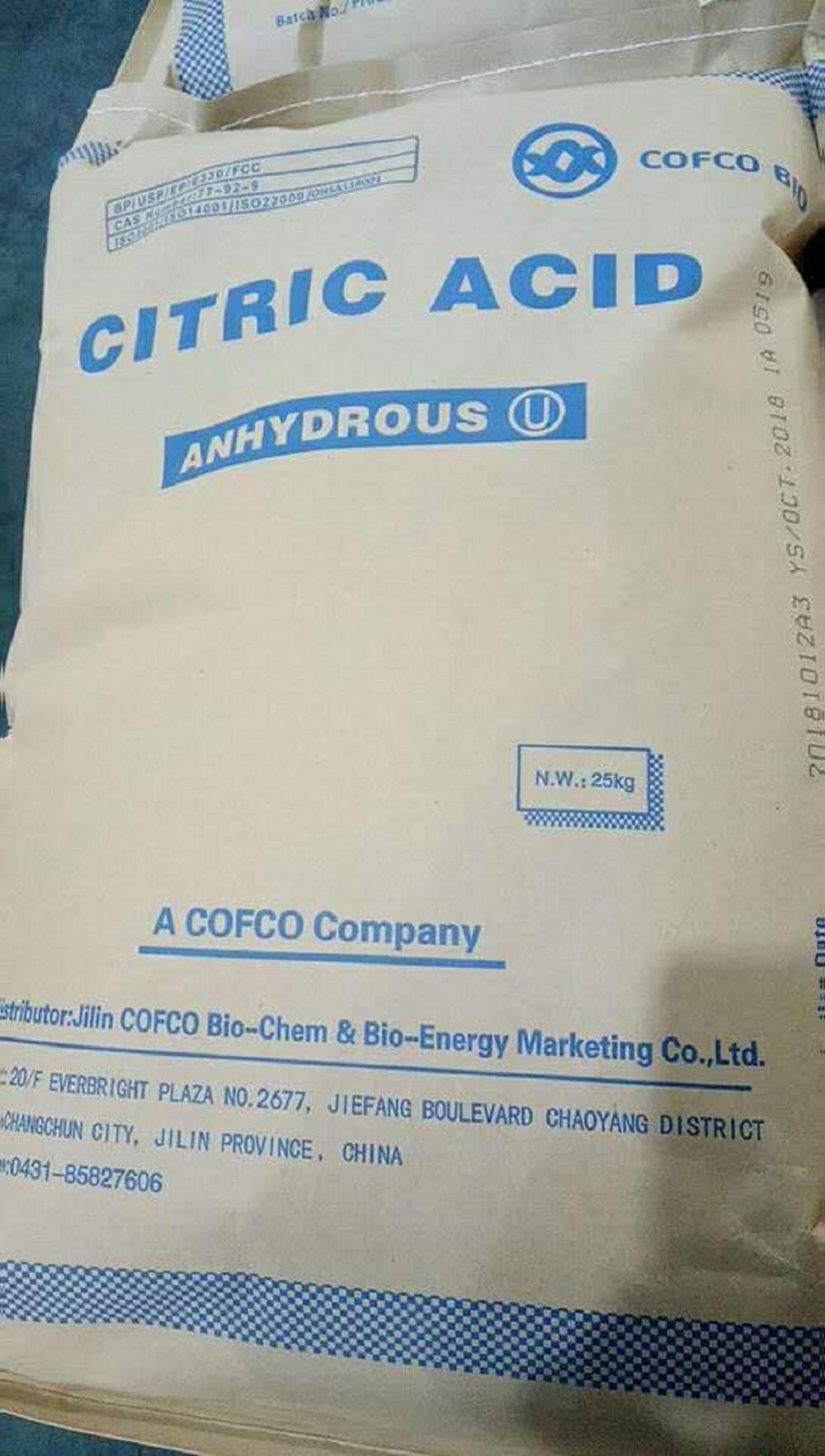 ANHYDROUS CITRIC ACID
