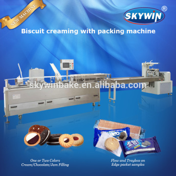 New Popular Chocoalte Coating Cream Sandwich Biscuit Machine Suppliers
