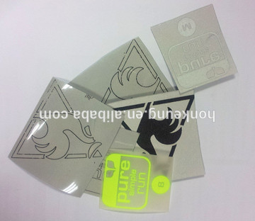 Heat transfer print reflective labels for clothes