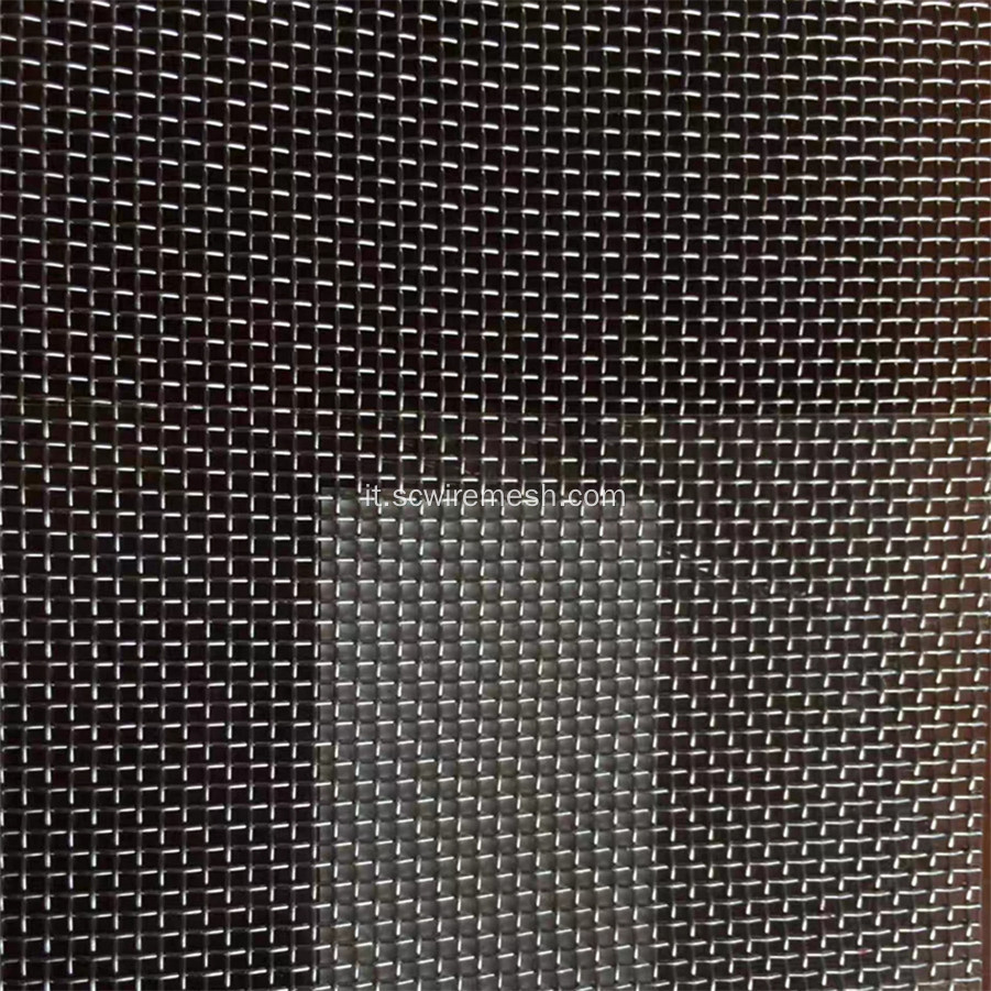 Schermo a maglie metalliche in acciaio inox 80 mesh