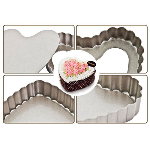 Heart-shaped Removable Pie Dish