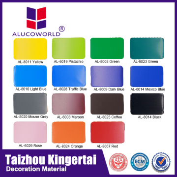 Alucoworld pvdf coating acp exterior design for wall buildings