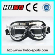 Fashionable ABS frame leather mx helmet motocross glasses