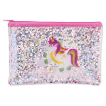 Licheng BX535 Clear PVC Unicorn Girls Pencil Case