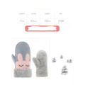 Winter cartoon suede gloves for boys and girls