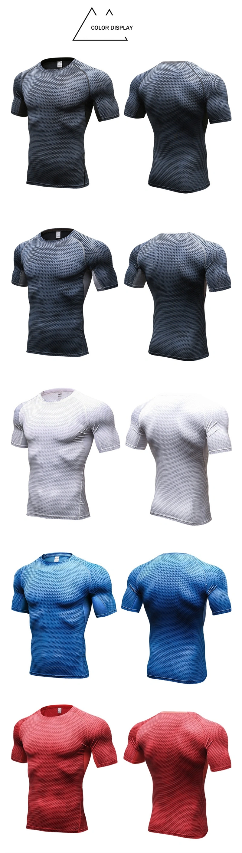 Wholesale Custom Mens Plain Black Tshirt Fitness Sports Workout Gym Cool T Shirts for Men