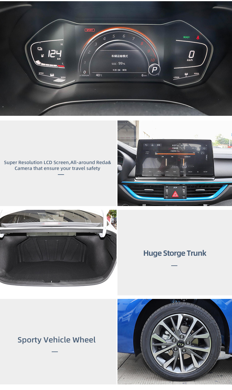 2022 Super City SUV Used Cars KIA K3 High Speed Electric Cars Vehicle 4 Four Wheel Fast Electric Car