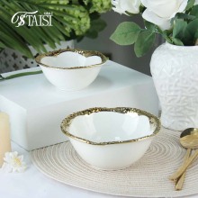 Ceramic Rice Bowls and Serving Bowls for Kitchen Prep and Buffet