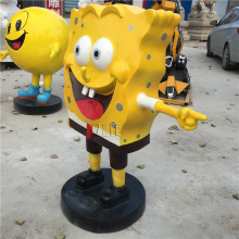 Custom cartoon movie figure resin fiberglass spongebob statue