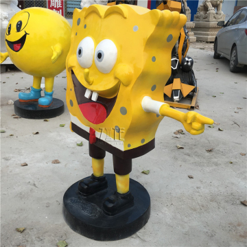 Custom cartoon movie figure resin fiberglass spongebob statue