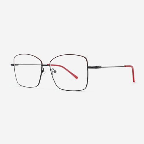 Light Square Metal Women's Optical Frames