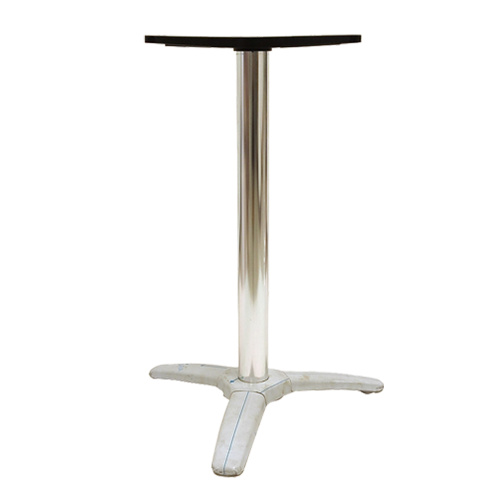 Moderno Patio Bistro in acciaio inossidabile Gambe Continental - Base da tavolo in metallo a 3 gambe Flip Flip Top