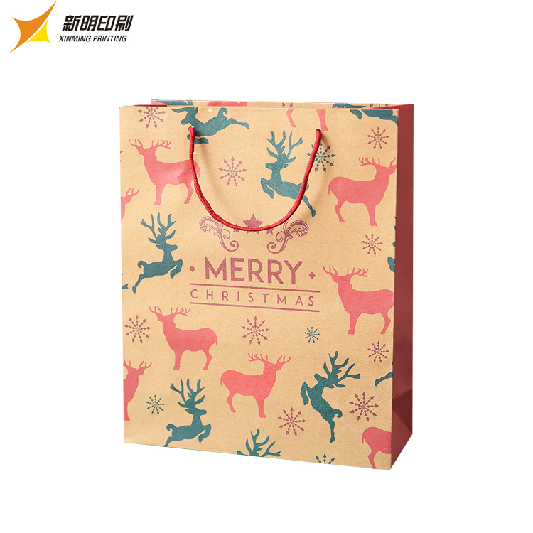 manufacture custom Factory direct price cheap paper perfume bag bags dark red black wine