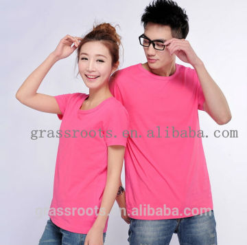 Couple cute t-shirt blank fashion short sleeve summer t shirts