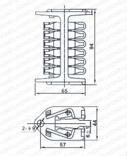 1250A high voltage copper Grounding Longitudinal Rotating contact for Circuit Breaker