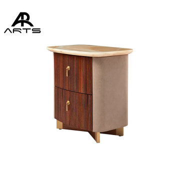 Solid African Rose Wood Night Stand with Storage for Bedroom Furniture