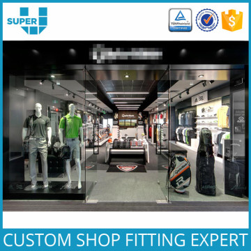 Custom Made Shopping Mall Balls Cabinet Golf Shop Display