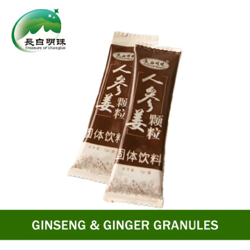 Теплые питательные гранулы женьшеня и имбиря