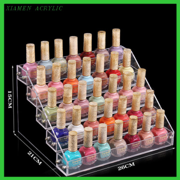 Multiple shelves acrylic cosmetics organizer