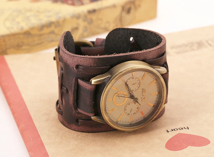 2018 New High Quality Fashion Braided Mens Watch Leather Bracelet Jewelry Men PU Leather Bracelet for Men