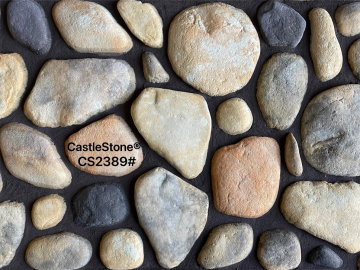 Smooth oval pebbles for garden paths