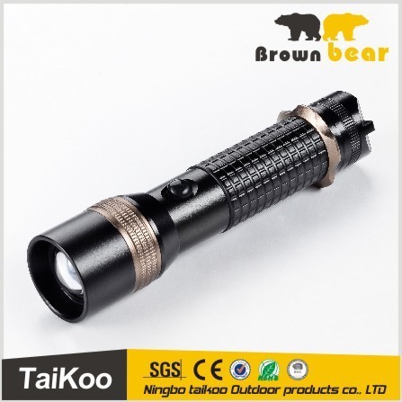 rotation adjusting xpe self defense flashlight