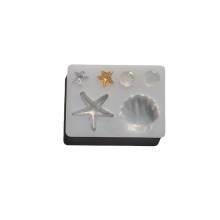 DIY Starfish Shell Jewelry Silicone Mold for Resin Casting - Earrings & Pendants